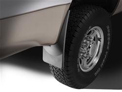 Mud Flaps, DigitalFit, Rear, Thermoplastic, Black, Ford, Pickup, Pair