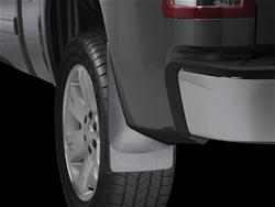 Mud Flaps, DigitalFit, Rear, Thermoplastic, Black, GMC, Pickup, Pair