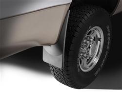 Mud Flaps, No-Drill, DigitalFit, Rear, Thermoplastic, Black, Cadillac, Pair