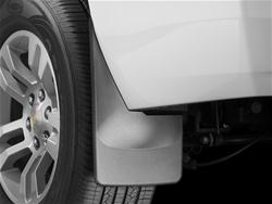 Mud Flaps, No-Drill, DigitalFit, Rear, Thermoplastic, Black, Chevy, Pair
