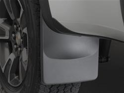 Mud Flaps, No-Drill DigitalFit, Thermoplastic, Black, Chevy, GMC, Rear, Pair
