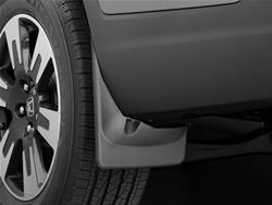 Mud Flaps, No-Drill, Thermoplastic, Black, Rear, for use on Honda®, Pair