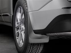 Mud Flaps, No-Drill, Thermoplastic, Black, Rear, Chevrolet, Pair