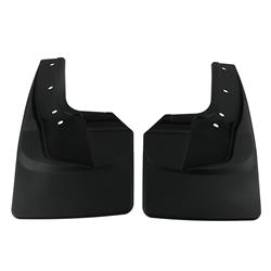 Mud Flaps, No-Drill, Thermoplastic, Ram, Black, Rear, Pair