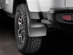 Mud Flaps, DigitalFit, No-Drill, Rear, Thermoplastic, Black, Jeep, Pair