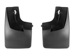 Mud Flaps, No-Drill, MudFlaps, Thermoplastic, Black, Rear, Chevrolet, Pair