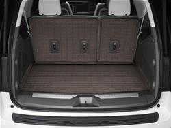 Floor Mats, Cargo Liner HP, Cargo/Seat Back, Behind 3rd Row Seat, Thermoplastic, Cocoa, Cadillac, Chevy, GMC, Each