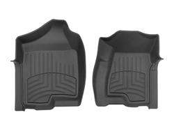 Floor Mats, FloorLiner HP, Front Seat, Thermoplastic, Black, Cadillac, Chevrolet, GMC, Pair
