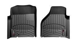 Floor Mat, Front Seat, Thermoplastic, Black, Dodge, 4wd, Pickup, Pair