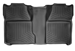 Floor Mat, Second Seat, Thermoplastic, Black, Chevy, GMC, Pickup, Each