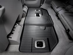 Floor Mat, Third Seat, Thermoplastic, Black, Cadillac, Chevy, GMC, Each