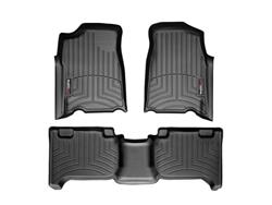 Floor Mats, FloorLiners, Front/Second Seat, Thermoplastic, Black, Chevrolet, GMC, Isuzu, Set