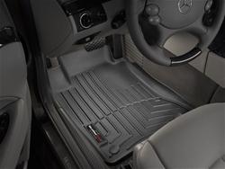 Floor Mat, Front Seat, Thermoplastic, Black, Mercedes-Benz, Pair