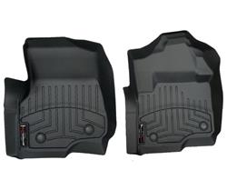 Floor Mats, WeatherTech, Front Seat, Thermoplastic, Black, Ford, Pair