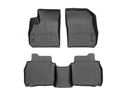 Floor Mat, Automotive, Front/Second Seat, Thermoplastic, Black, Buick, Set