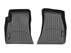 Floor Mat, Floor Liner, Front Seat, Thermoplastic, Black, Dodge, Pair