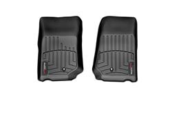 Floor Mat, Front Seat, Thermoplastic, Black, Jeep, Pair