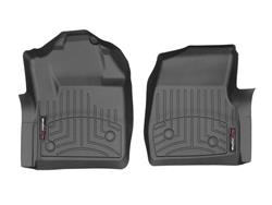 Floor Mat, Floor Liner, Front Seat, Thermoplastic, Black, Ford, Pair