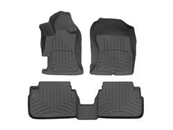 Floor Mats, WeatherTech FloorLiner HP, Front/Second Seat, Thermoplastic, Black, Subaru, Set