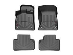 Floor Mats, FloorLiner, Front/Second Seat, Thermoplastic, Black, 2-Piece Second Row Mats, Audi, Q5, Set
