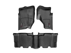 Floor Mats, FloorLiners, Front/Second Seat, Thermoplastic, Black, Chevrolet, GMC, Oldsmobile, Set