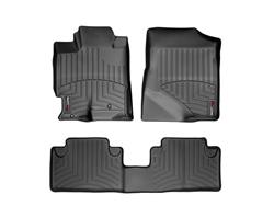 Floor Mats, FloorLiners, Front/Second Seat, Thermoplastic, Black, for use on Acura®, Set