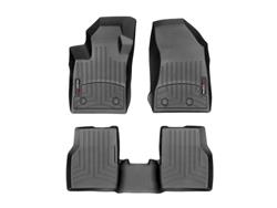 Floor Mats, FloorLiners, Front/Second Seat, Thermoplastic, Black, Jeep, Set