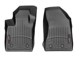 Floor Mats, FloorLiners, Front Seat, Thermoplastic, Black, Jeep, Pair