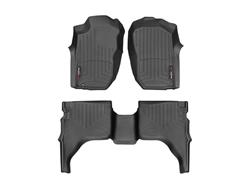 Floor Mat, Automotive, FloorLiners, Front/Second Seat, Thermoplastic, Black, Toyota, Set of 3
