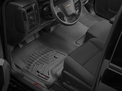 Floor Mats, FloorLiners, Front Seat, Thermoplastic, Black, Jeep, Each
