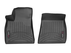 Floor Mats, FloorLiners, Front Seat, Thermoplastic, Black, Tesla, Pair