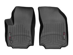 Floor Mats, Floor Liners, Front Seat, Thermoplastic, Black, GMC, Pair