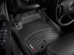 Floor Mat, Front Seat, Thermoplastic, Black, Chevy, Pontiac, Pair