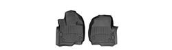 Floor Mats, FloorLiners, Front Seat, Thermoplastic, Black, Ford, Lincoln, Pair
