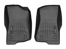Floor Mats, Floor Liner, Front Seat, Thermoplastic, Black, Jeep, Pair