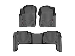 Floor Mat, Automotive, Front/Second Seat, Thermoplastic, Black, Infiniti, Set