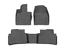 Floor Mats, FloorLiners, Front/Second Seat, Thermoplastic, Black, Set