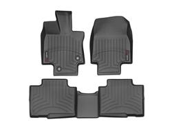 Floor Mats, WeatherTech DigitalFit FloorLiners, Front/Second Seat, Thermoplastic, Black, Toyota, Set