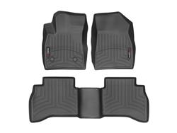 Floor Mats, WeatherTech, DigitalFit, Front/Second Seat, Thermoplastic, Black, Chevrolet, Set