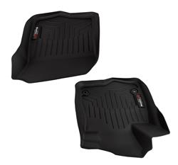 Floor Mats, FloorLiner, Front Seat, Black, Thermoplastic, for use on Honda®, Pair