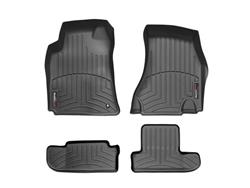 Floor Mats, FloorLiners, Front/Second Seat, Thermoplastic, Black, Dodge, Set