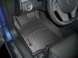 Floor Mats, WeatherTech, Front Seat, Thermoplastic, Black, Pontiac, Pair