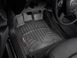 Floor Mats, FloorLiners, Front Seat, Thermoplastic, Black, Audi, Porsche, Pair