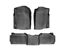 Floor Mats, FloorLiners, Front/Second Seat, Thermoplastic, Black, Chevrolet, GMC, Set