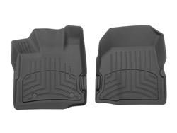 Floor Mats, FloorLiner HP Floor Mats, Front Seat, Thermoplastic, Black, with Dual Retention Posts On the Driver Side, Chevrolet, GMC, Pair