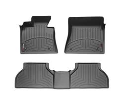 Floor Mats, DigitalFit, Front/Second Seat, Thermoplastic, Black, Subaru, Set of 3