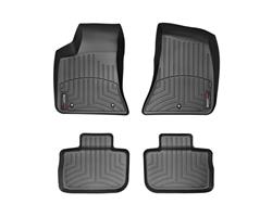 Floor Liner, WeatherTech, DigitalFit, Front/Second Seat, Rubber, Black, Chrysler, Dodge, Set of 4