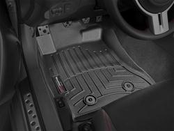 Floor Mat, Weather Tech, DigitalFit, Front Seat, Thermoplastic, Black, Scion, Subaru, Pair