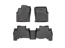 Floor Liner, DigitalFit, Front/Second Seat, Thermoplastic, Black, Lexus, Toyota, Set