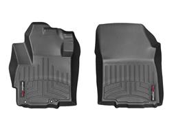 Floor Mat, DigitalFit, Front Seat, Thermoplastic, Black, Mitsubishi, Pair